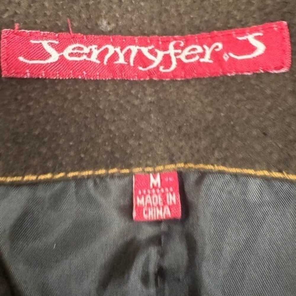 Jennyfer J Pennylane Coat Jacket S/M Retro Western VTG Y2k Women's Brown Leather - Picture 3 of 8